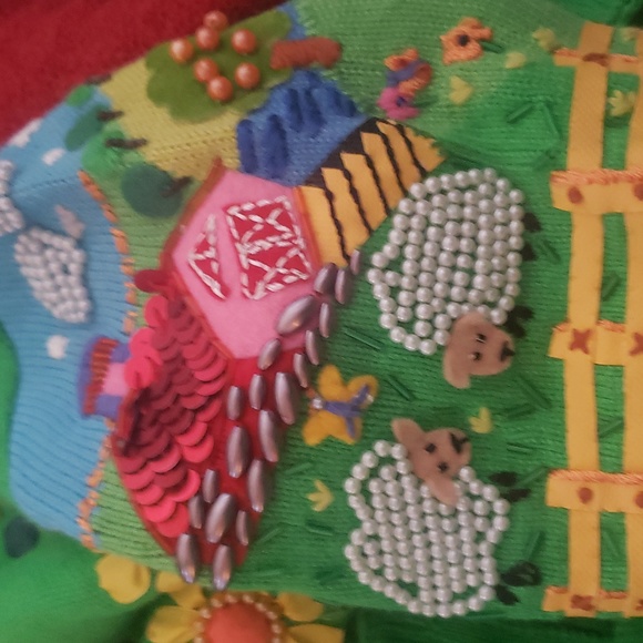 Michael Simon RARE Cow Farm Sweater - Picture 6 of 7